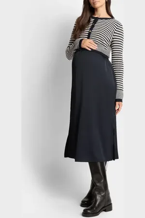 Séraphine Midi Dress & Scallop Cardigan Maternity/Nursing Set in at Nordstrom, Size 12
