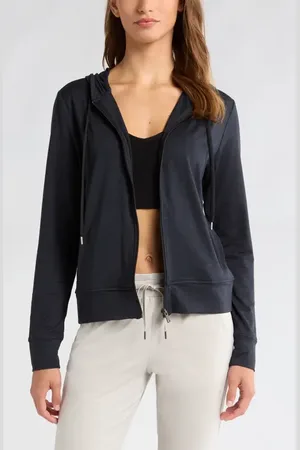 Zella Restore Soft Zip-Up Hoodie in at Nordstrom, Size X-Small