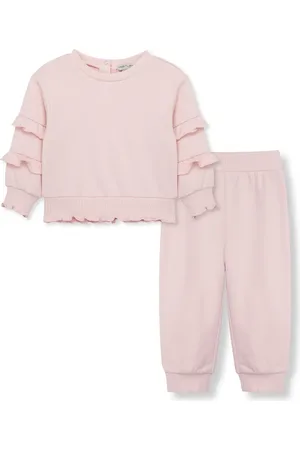 HABITUAL Ruffle Sweatshirt & Joggers Set in at Nordstrom, Size 12M