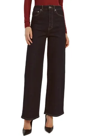 Bardot Heidi High Waist Wide Leg Jeans in at Nordstrom, Size 26