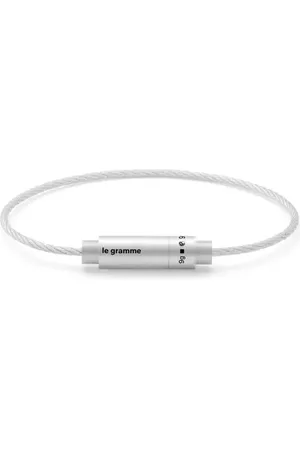 Le Gramme 9G Brushed Triptych Cable Bracelet in at Nordstrom, Size 17 Cm