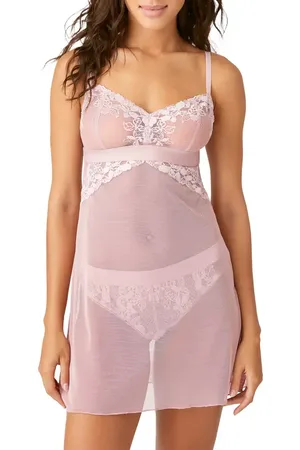 b.tempt d Opening Act Lace & Mesh Chemise in at Nordstrom, Size X-Large