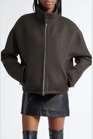 Courrèges Wool Blend Bomber Jacket in at Nordstrom, Size 44