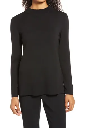 Ming Wang Long Sleeve Knit Tunic in at Nordstrom, Size Medium