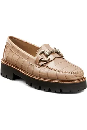 G.H. Bass Lianna Croc Embossed Super Bit Weejuns?? Penny Loafer in at Nordstrom, Size 5