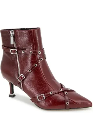 Kenneth Cole Umi Pointed Toe Moto Bootie in at Nordstrom, Size 7.5