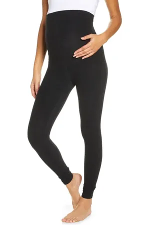 Beyond Yoga Empire Waist Maternity Leggings in at Nordstrom, Size X-Small