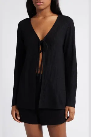 Open Edit Textured Waffle Knit Pajamas in at Nordstrom, Size Medium