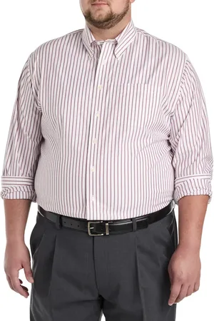 Brooks Brothers Big & Tall Non-Iron Striped Dress Shirt in at Nordstrom, Size 2034