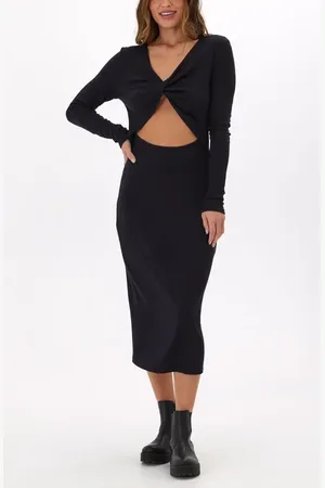 Threads 4 Thought Mira Feather Two-Way Twist Rib Midi Dress in at Nordstrom, Size X-Small