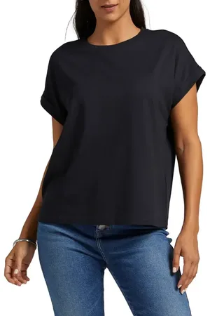 JAG Drapey Cuff Cotton & Modal T-Shirt in at Nordstrom, Size Small
