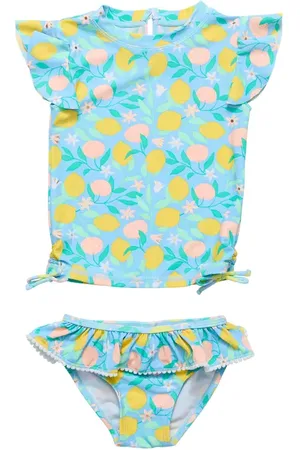 Snapper Rock Lemon Drops Ruffle Two-Piece Swimsuit in at Nordstrom, Size 3-6M