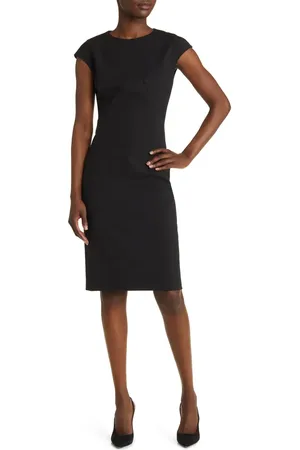 HUGO BOSS Dironah Virgin Wool Sheath Dress in at Nordstrom, Size 0