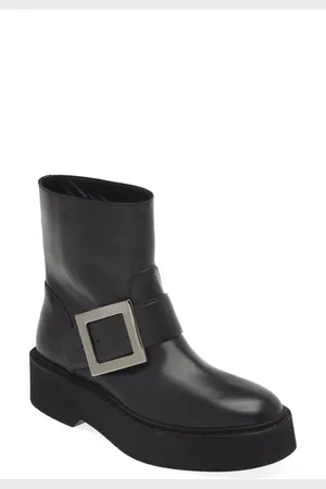 Roger Vivier Viv Rangers Moto Ankle Boot in at Nordstrom, Size 7.5Us