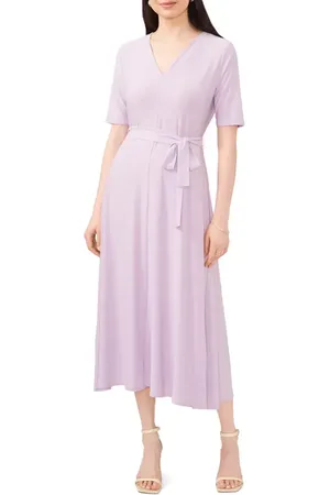 Chaussmoi Tie Belt Midi Dress in at Nordstrom, Size Small