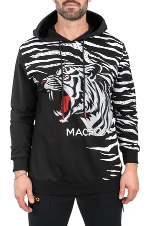 Maceoo Ziger Embellished Graphic Hoodie in at Nordstrom, Size 3
