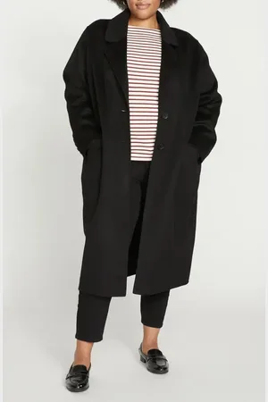 UNIVERSAL STANDARD Belted Wool Blend Double Face Long Coat in at Nordstrom, Size Xs