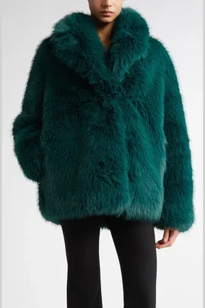 Stand Studio Hunter Oversize Faux Fur Jacket in at Nordstrom, Size 6 Us