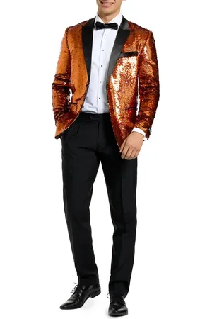 OppoSuits Sapphire Sequin Two-Piece Tuxedo & Bow Tie in at Nordstrom, Size 52