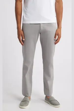 Johnston & Murphy Straight Leg Stretch Pima Cotton Pants in at Nordstrom, Size 38