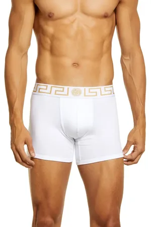 VERSACE 2-Pack Greca Border Boxers in at Nordstrom, Size 4