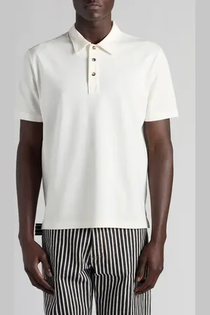 Bottega Veneta Cotton Blend Piqu?? Knit Polo in at Nordstrom, Size Small