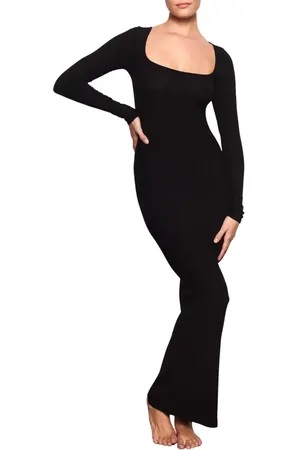 SKIMS Soft Lounge Long Sleeve Dress in at Nordstrom, Size Large