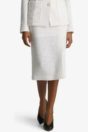 ST. JOHN Open Weave Tweed Skirt in at Nordstrom, Size 10