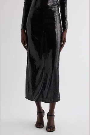 Courrèges Buckle Cutout Sequin Skirt in at Nordstrom, Size 10 Us