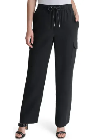 DKNY Carrot Drawstring Cargo Pants in at Nordstrom, Size X-Small