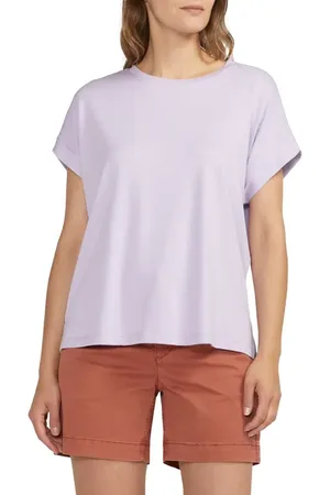 JAG Drapey Cuff Cotton & Modal T-Shirt in at Nordstrom, Size X-Small