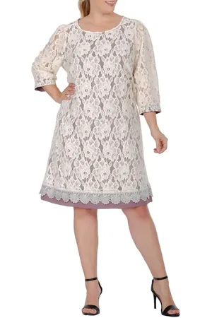 Standards & Practices Floral Lace Midi Dress in at Nordstrom, Size 16W