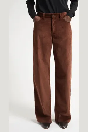 The Row Eglitta Cotton & Cashmere Corduroy Wide Leg Pants in at Nordstrom, Size 28