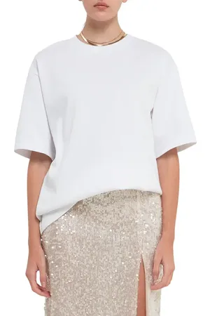 Grey Lab Boxy Cotton Blend T-Shirt in at Nordstrom, Size X-Small