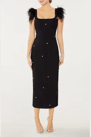 LIKELY Cameron Feather Cap Sleeve Gown in at Nordstrom, Size 2