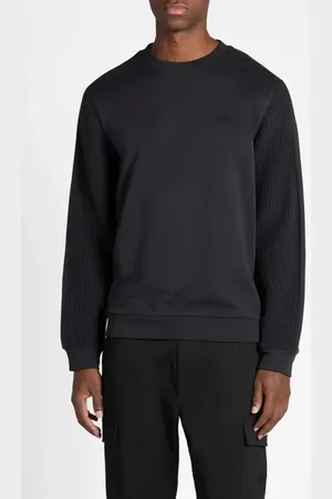 Moncler Logo Patch Cotton & Wool Sweatshirt in at Nordstrom, Size Small