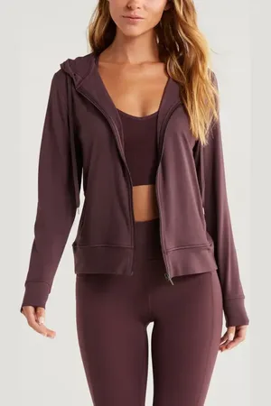 Zella Restore Soft Zip-Up Hoodie in at Nordstrom, Size X-Small