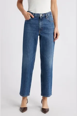 Frame The Hang High Waist Ankle Straight Leg Jeans in at Nordstrom, Size 28