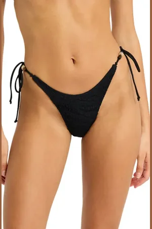 Bond Eye Vista Beaded Side Tie Bikini Bottoms in at Nordstrom