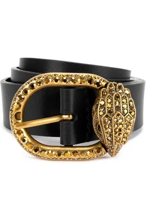 Kurt Geiger Jewel Buckle Leather Belt in at Nordstrom, Size Small