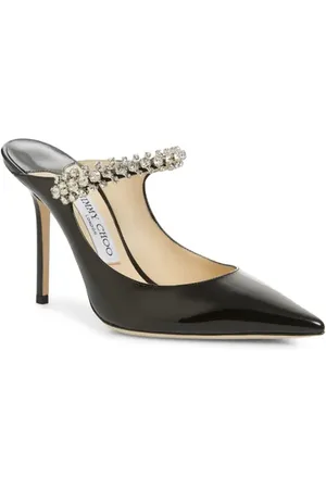 Jimmy Choo Bing Crystal Embellished Patent Mule in at Nordstrom, Size 9Us
