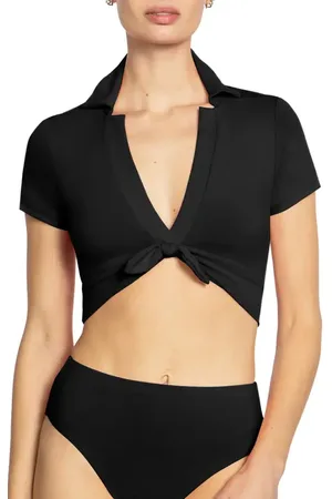 Robin Piccone Ava Shirt Bikini Top in at Nordstrom, Size X-Small