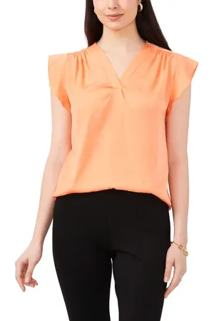 Chaussmoi Flutter Sleeve Blouse in at Nordstrom, Size X-Small