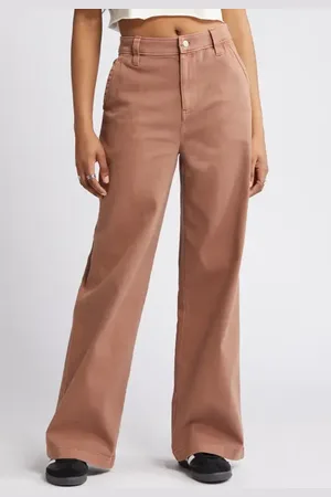 BP. High Waist Wide Leg Twill Pants in at Nordstrom, Size 0