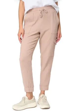 GIBSONLOOK Essential Cotton Gauze Cargo Joggers in at Nordstrom, Size Small