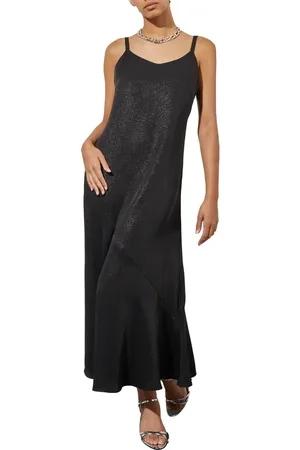 Ming Wang Shimmer Woven Midi Dress in at Nordstrom, Size X-Small
