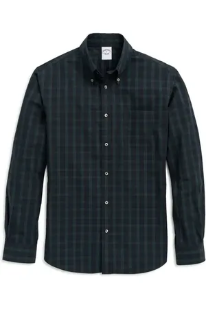 Brooks Brothers Tartan Cotton Button-Down Shirt in at Nordstrom, Size Small