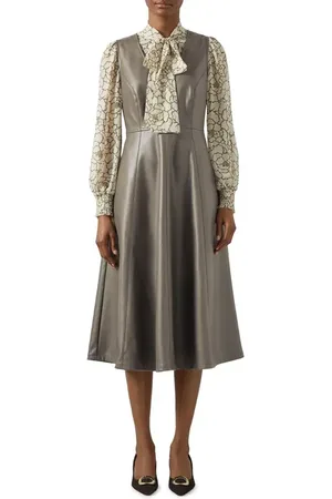 LK Bennett Laurie Faux Leather Pinafore Dress in at Nordstrom, Size 2 Us
