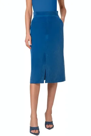 AKRIS Corduroy A-Line Midi Skirt in at Nordstrom, Size 12