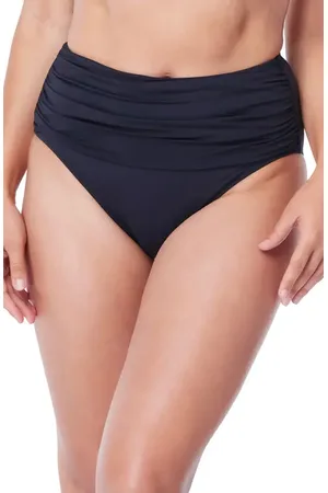 Rod Beattie Kore Shirred High Waist Bikini Bottoms in at Nordstrom, Size 14